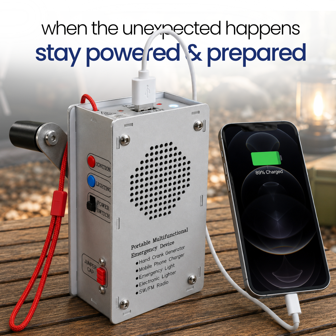 GridZero - Premium Hand Crank Generator