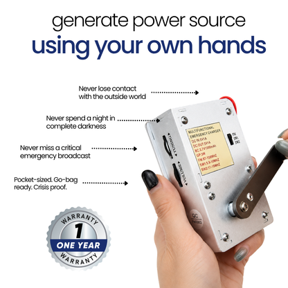 GridZero - Premium Hand Crank Generator