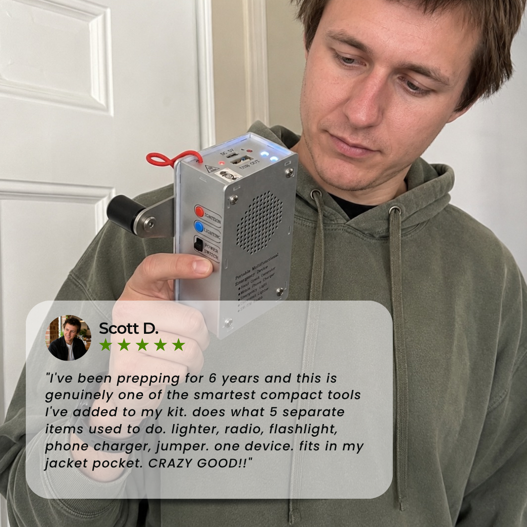 GridZero - Premium Hand Crank Generator